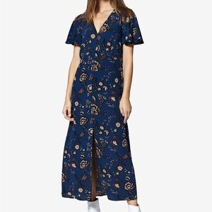 SANCTUARY Floral Blue Maxi Dress